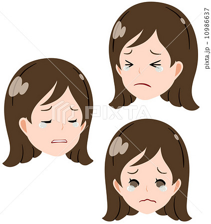 母 悲しいのイラスト素材