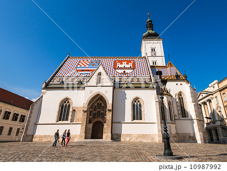 クロアチア　ザグレブ　聖マルコ教会 10987992