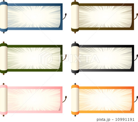 巻物 集中線 巻物 集中線 10991191