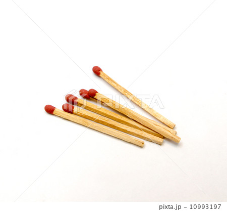 Match sticks on white background 10993197