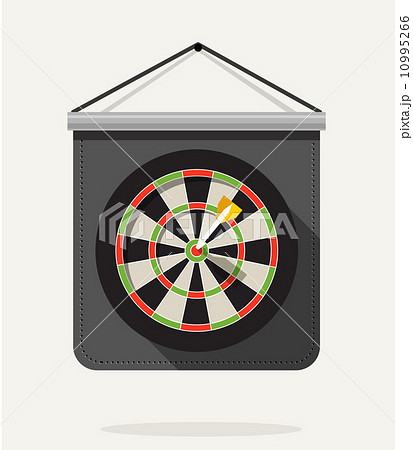 Dart with dartboard. Flat design Dart with dartboard. Flat design 10995266