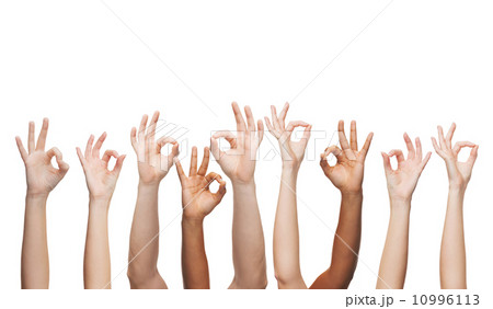 human hands showing ok sign 10996113