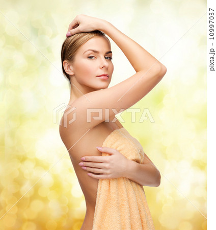 beautiful woman in towel beautiful woman in towel 10997037