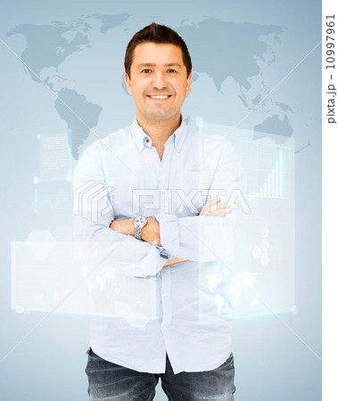 handsome smiling man handsome smiling man 10997961