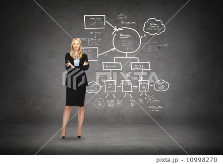 friendly young smiling businesswoman 10998270