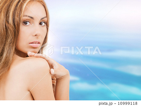 beautiful topless woman 10999118