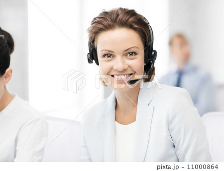 friendly female helpline operator 11000864
