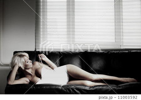 sexy woman on sofa 11003592