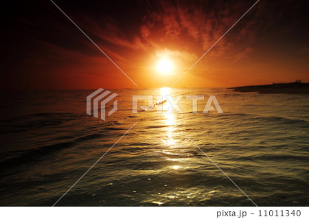 sunset on the sea sunset on the sea 11011340