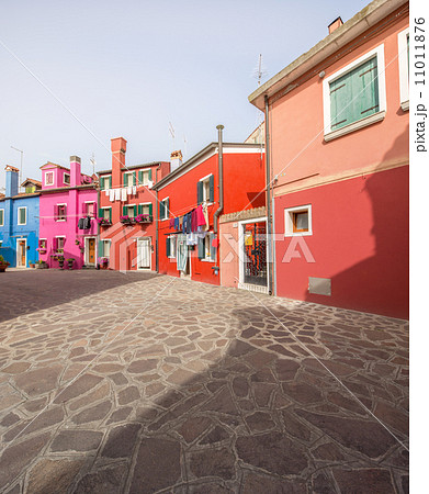 Murano and Burano island, street with glass store Murano and Burano island, street with glass store 11011876