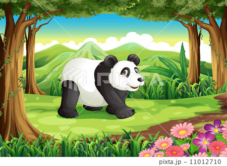A big panda bear at the forest A big panda bear at the forest 11012710