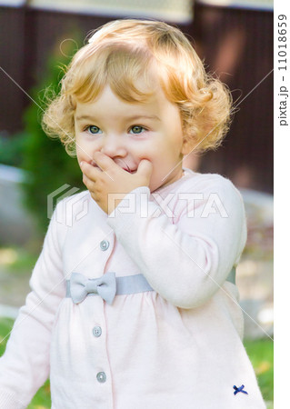 Cute infant with nipple Cute infant with nipple 11018659