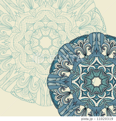 Ornamental round lace pattern 11020319