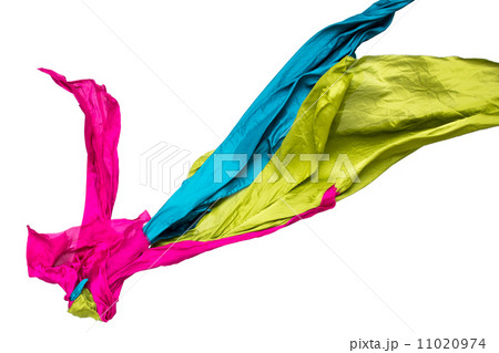 abstract multicolored fabric in motion 11020974