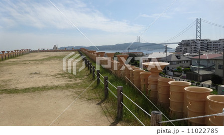 五色塚古墳　明石海峡大橋 11022785