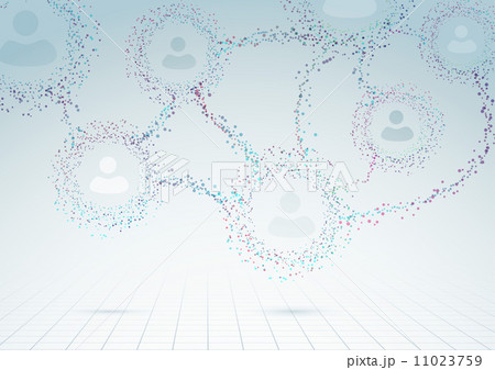 Modern connections circles social abstract background Modern connections circles social abstract background 11023759