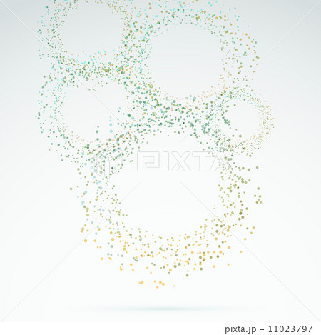 Exploded particle rings abstract background Exploded particle rings abstract background 11023797