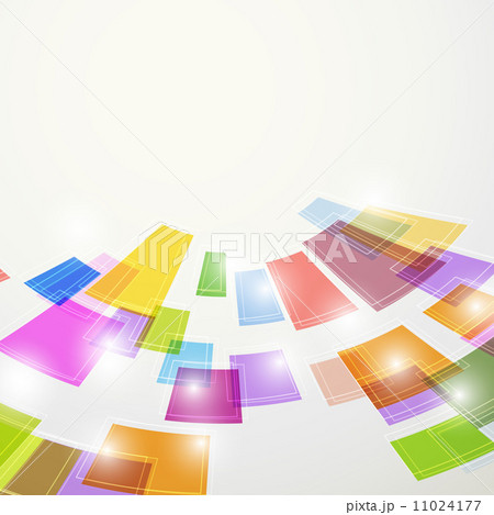 Bright colorful abstract square elements fly Bright colorful abstract square elements fly 11024177