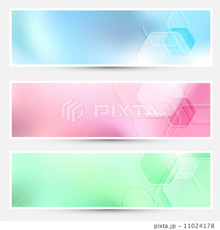 Modern bright hexagon cards collection 11024178