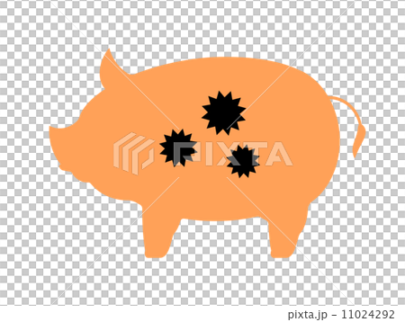 Virus-infected pig 11024292