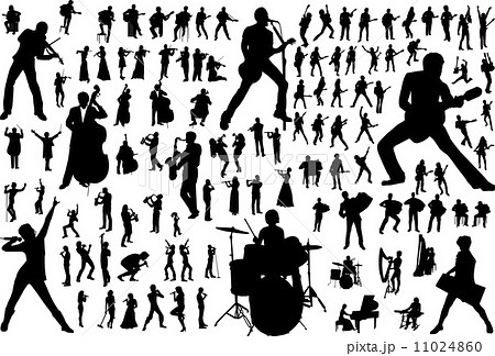 Music Vector Silhouettes 11024860
