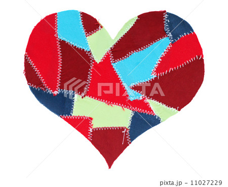 fabric scraps heart 11027229