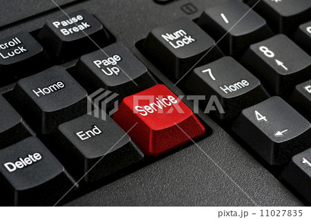 Keyboard - Red key Service , business Concepts And Ideas 11027835