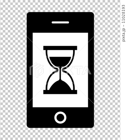 スマホに映る砂時計 スマホに映る砂時計 11028193