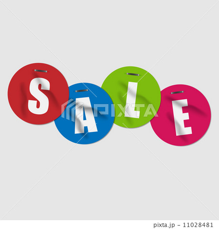 Set of tags for sale with staples. 11028481