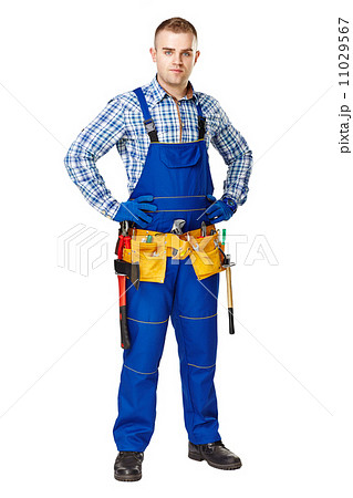 Young construction worker Young construction worker 11029567