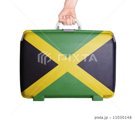 Used plastic suitcase with stains and scratches Used plastic suitcase with stains and scratches 11030148