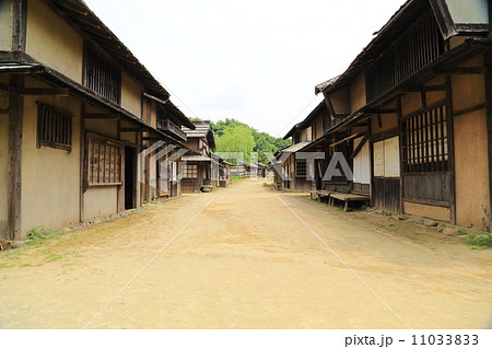 陽炎の辻 宿場の写真素材