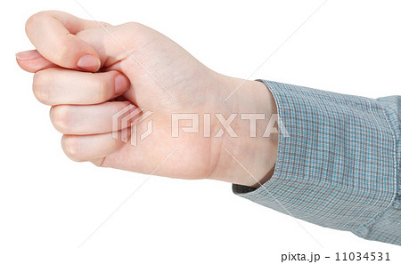 side view of fig sign - hand gesture 11034531