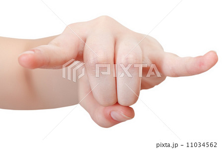 front view of horns finger sign - hand gesture front view of horns finger sign - hand gesture 11034562