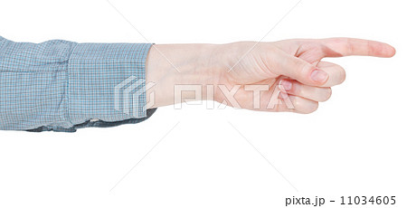 pointing forefinger - hand gesture pointing forefinger - hand gesture 11034605