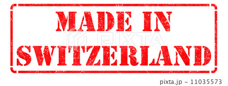 Made in Switzerland - Red Rubber Stamp. 11035573