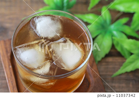 氷をたっぷり入れた麦茶 冷たい飲み物 氷をたっぷり入れた麦茶 冷たい飲み物 11037342