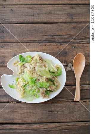 具材たっぷり豚肉レタスチャーハン おうちご飯 具材たっぷり豚肉レタスチャーハン おうちご飯 11037359