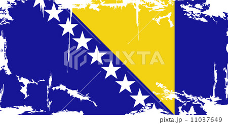 Bosnia and Herzegovina grunge flag. Vector 11037649