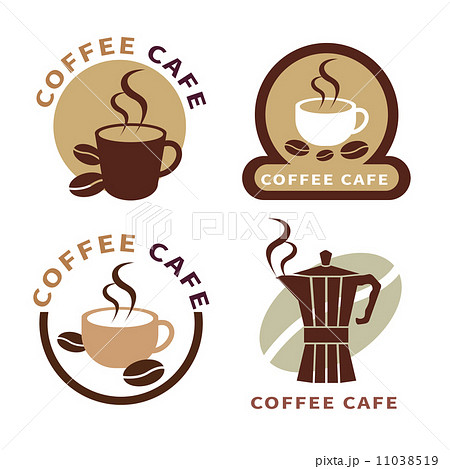 set of icon on coffee element  11038519