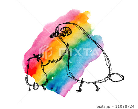 未の年賀素材 11038724