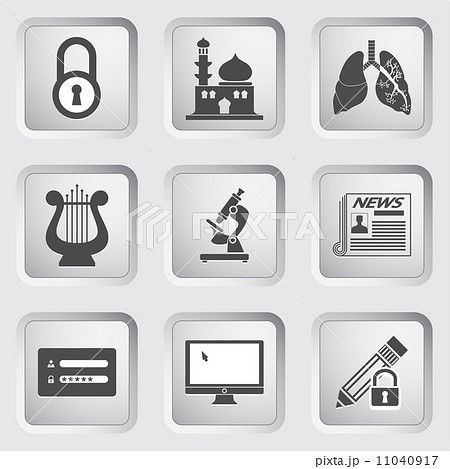 Icons on the buttons for Web Design. Set 10 Icons on the buttons for Web Design. Set 10 11040917