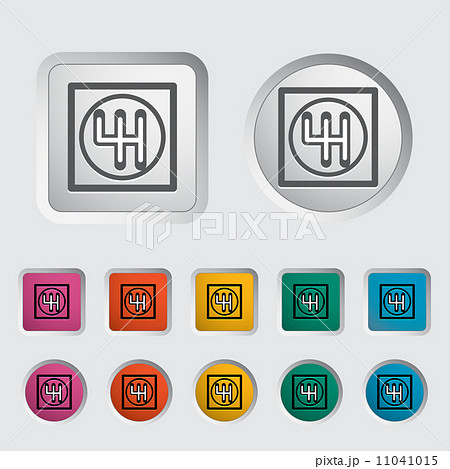 Gear single icon. Gear single icon. 11041015