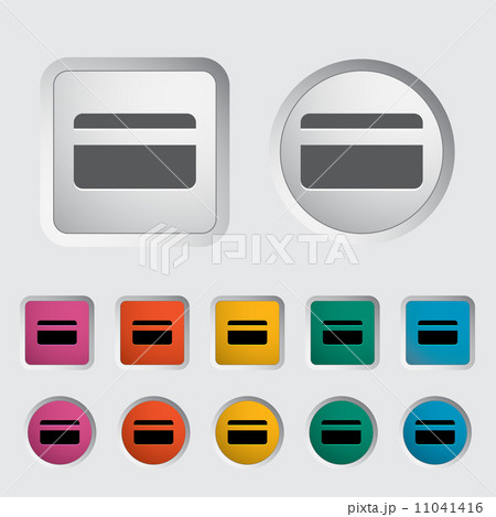 Credit card single icon. 11041416