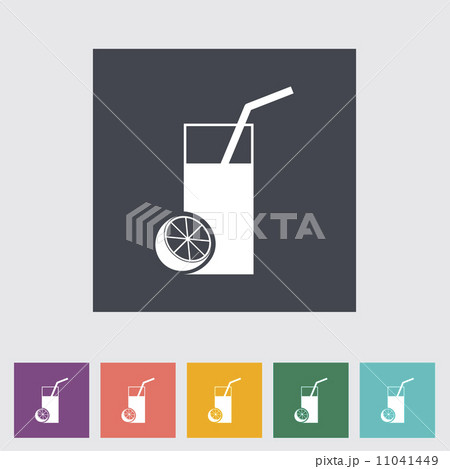 Fruit juice flat icon. Fruit juice flat icon. 11041449