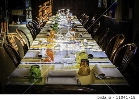 Table in an Italian restaurant Table in an Italian restaurant 11041719