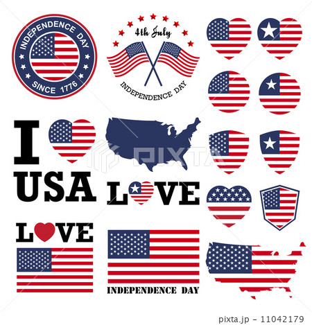 Independence day badge and label 11042179