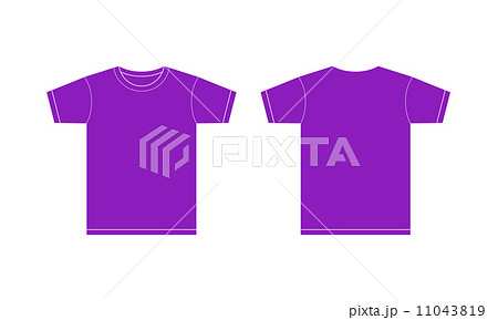 紫色のtシャツのイラスト素材