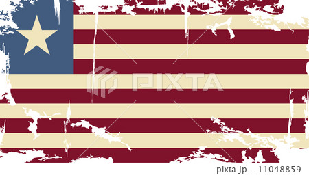 Liberian grunge flag. Vector illustration 11048859