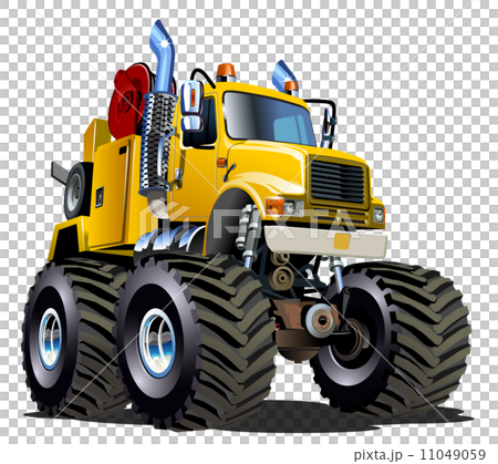 Cartoon Monster Tow Truck 11049059
